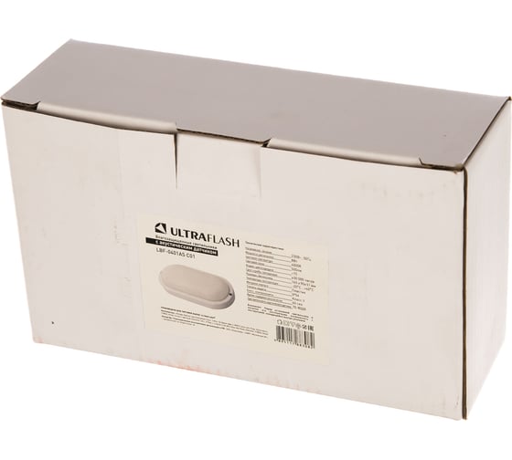 Светильник Ultraflash LBF-0401AS C01 LED влагозащ, 8 Вт, IP54, Акустика, овал 13352