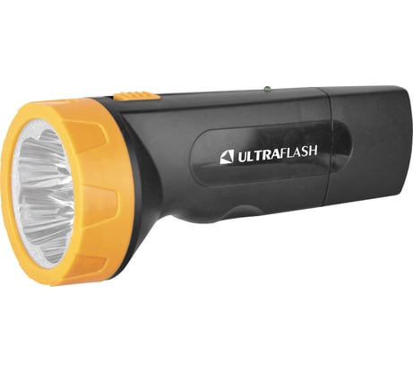 Фонарь Ultraflash LED3827 (аккум 220В, черн /желт, 5 LED, SLA, пластик, коробка) 11241