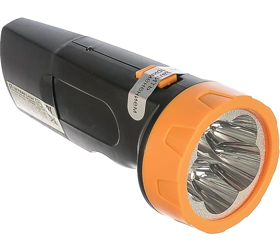Фонарь Ultraflash LED3827 (аккум 220В, черн /желт, 5 LED, SLA, пластик, коробка) 11241