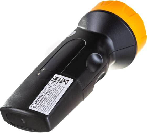 Фонарь Ultraflash LED3827 (аккум 220В, черн /желт, 5 LED, SLA, пластик, коробка) 11241