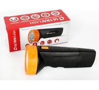 Фонарь Ultraflash LED3829 (аккум 220В, черн /желт, 9 LED, SLA, пластик, коробка) 11240