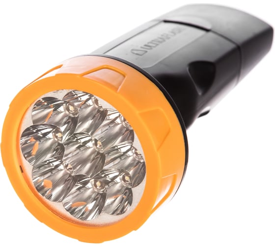 Фонарь Ultraflash LED3829 (аккум 220В, черн /желт, 9 LED, SLA, пластик, коробка) 11240