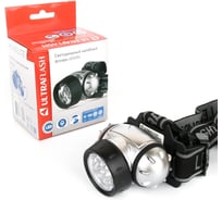 Налобный фонарь Ultraflash LED 5352 (металлик, 14LED, 4 реж, 3XR03, пласт, коробка) 10261