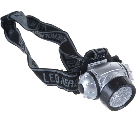 Налобный фонарь Ultraflash LED 5352 (металлик, 14LED, 4 реж, 3XR03, пласт, коробка) 10261