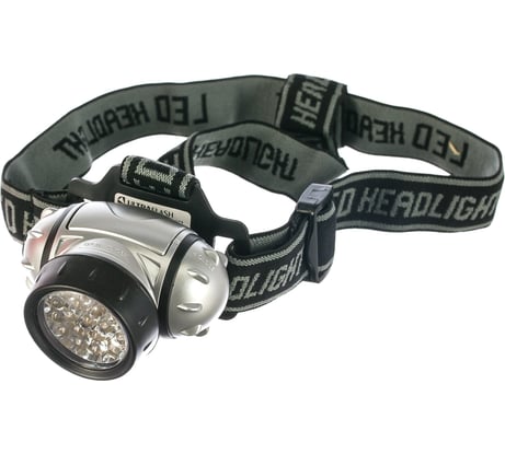 Налобный фонарь Ultraflash LED 5353 (металлик, 19LED, 4 реж, 3XR03, пласт, коробка) 10262