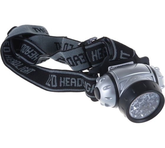 Налобный фонарь Ultraflash LED 5353 (металлик, 19LED, 4 реж, 3XR03, пласт, коробка) 10262