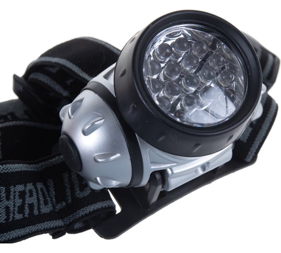 Налобный фонарь Ultraflash LED 5353 (металлик, 19LED, 4 реж, 3XR03, пласт, коробка) 10262