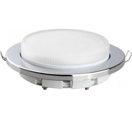 Пластиковый встраиваемый светильник Camelion FP1-GX53-S серебро 9895