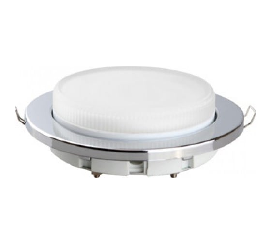 Пластиковый встраиваемый светильник Camelion FP1-GX53-S серебро 9895