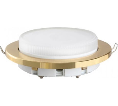 Пластиковый встраиваемый светильник Camelion FP1-GX53-G золото 9894