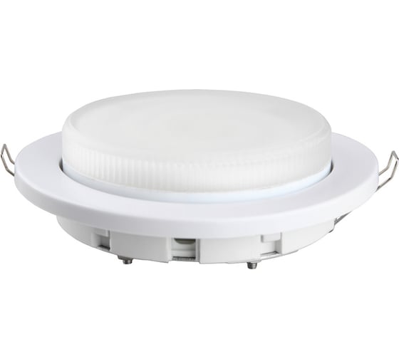 Пластиковый встраиваемый светильник Camelion FP1-GX53-W белый 9896 1