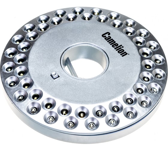 Светильник Camelion LED 6248 серебро, 48LED, 3XLR6 в комплекте, пласт, блистер 10383