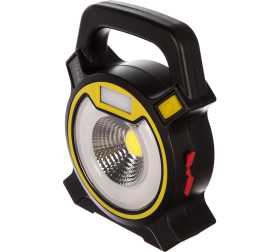 Аккумуляторный кемпинговый фонарь Camelion LED5631 COB LED, 5В, 2.4 Ач, USB, пласт, черный, коробка 13359