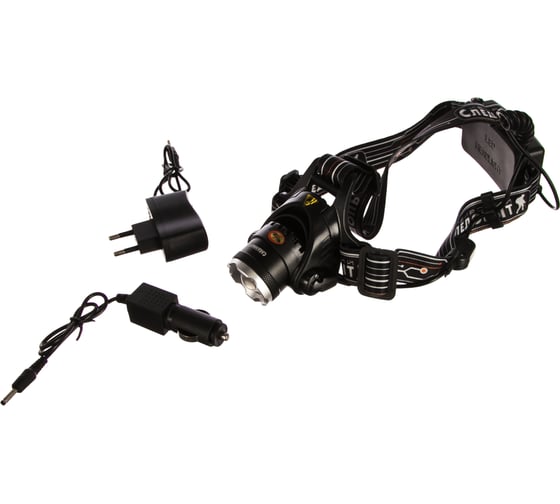 Налобный фонарь Следопыт Эон, 1L, zoom аккумулятор, 220B+12B PF-PFL-HL28