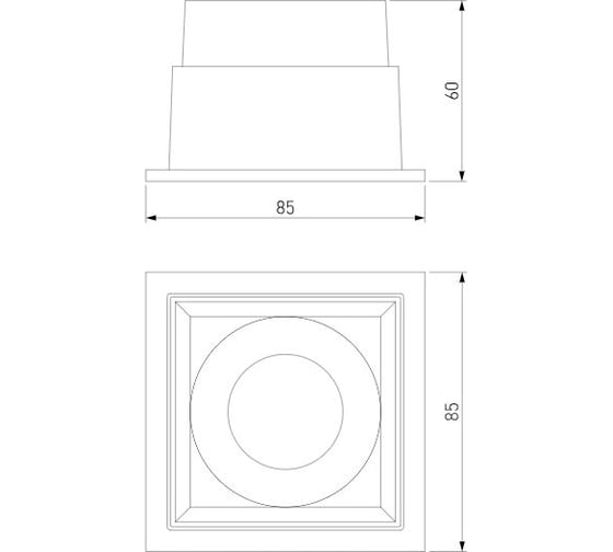 Встраиваемый светодиодный светильник Elektrostandard 10w 4000k черный a063677