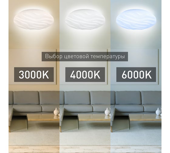 Бытовой светильник ЭРА Fashion SPB-6 светодиодный 70Вт, 3000-6500К, Wave Б0034964