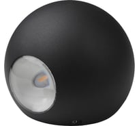 Светильник ЭРА WL11 BK декоративная подсветка светодиодная 2*1Вт IP 54 черный Б0034609