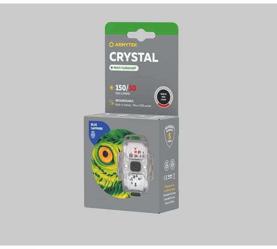 Фонарь Armytek Crystal красный F07001R
