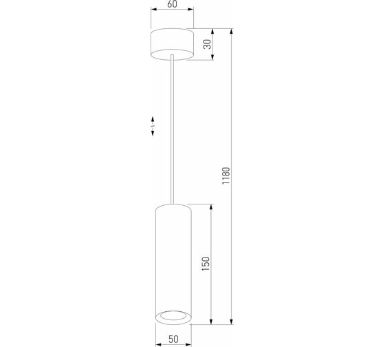 Подвесной светодиодный светильник Elektrostandard 50246 led 7w 4000k чёрный a064184