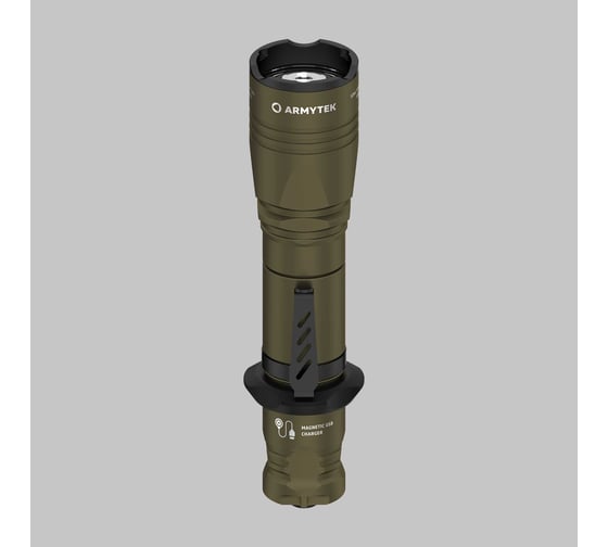 Фонарь Armytek Dobermann Pro Magnet USB Olive теплый F07501WO