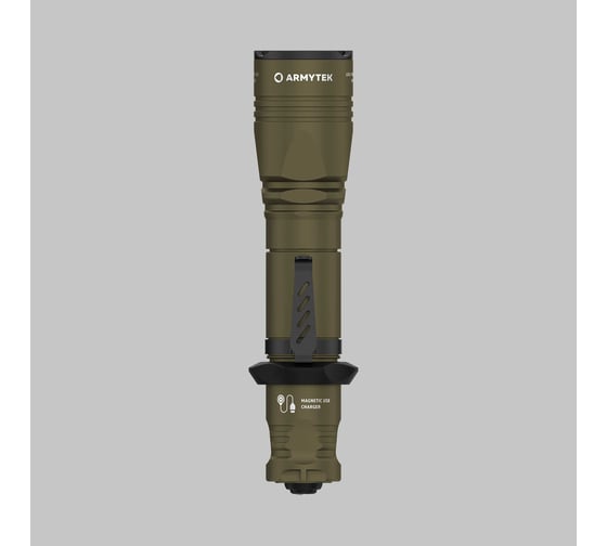 Фонарь Armytek Dobermann Pro Magnet USB Olive теплый F07501WO