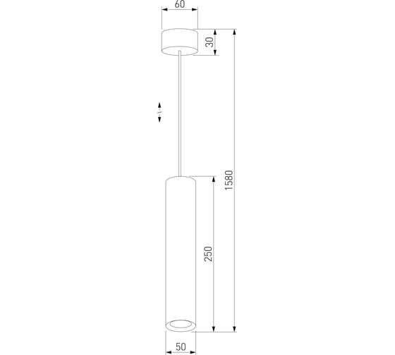 Подвесной светодиодный светильник Elektrostandard 50247 led 7w 4000k белый a064187
