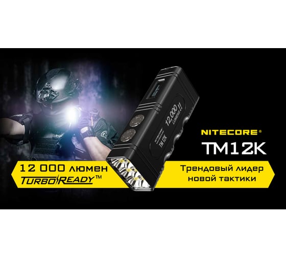 Поисковый фонарь Nitecore TM12K CREE XHP50 HD6 22687
