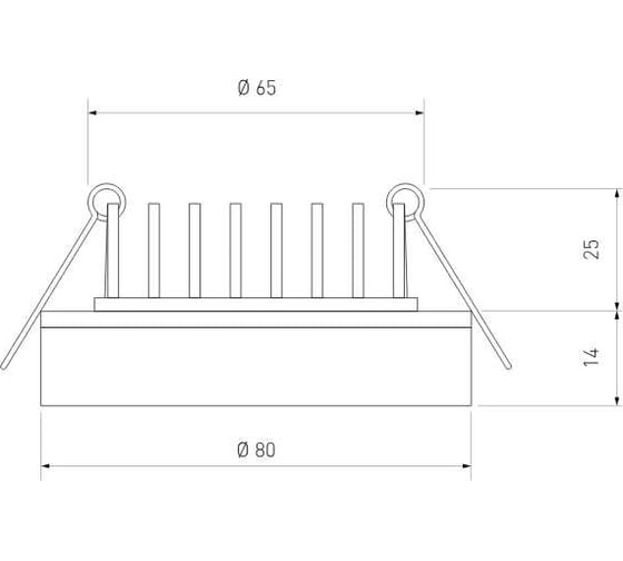 Встраиваемый светильник Elektrostandard DSKR80 5W 3300K a030554