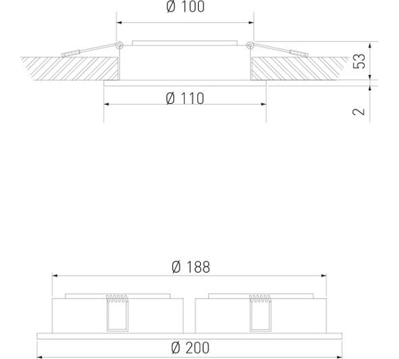 Встраиваемый светильник Elektrostandard 1071/2 MR16 WH белый a036504