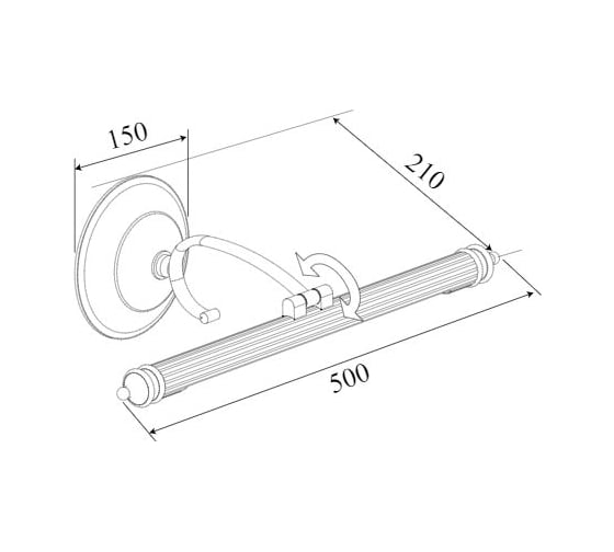 Настенный светильник Elektrostandard MRL LED 8W 1015 IP20 Luara LED бронза a038834