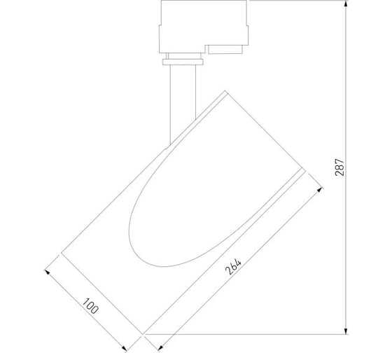 Трековый светильник Elektrostandard Vista Черный 32W 3300K (LTB15) a039407