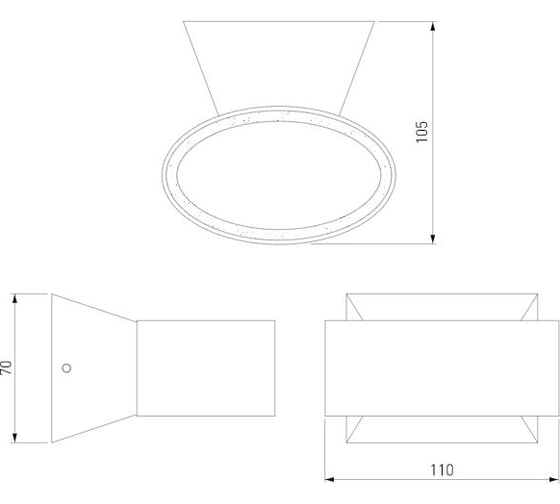Садово-парковый светильник Elektrostandard TECHNO LED BLINC белый a038415