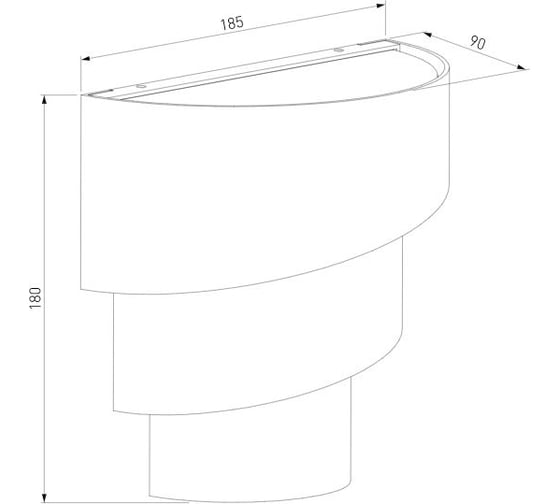 Садово-парковый светильник Elektrostandard 1535 TECHNO LED HELIX черный a039955