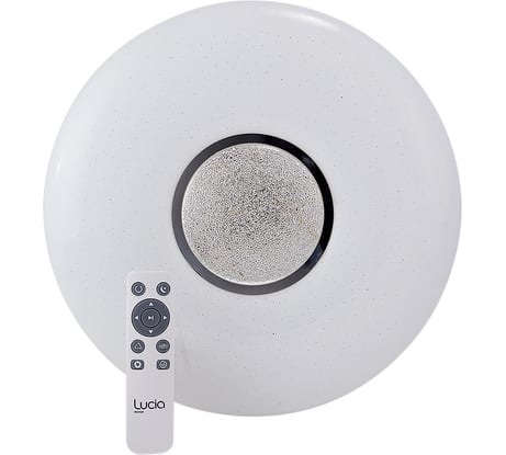 Светильник ЛЮЧИЯ SLS-236-5K Тифани S св/диод. 36W 3 темп.света, диммер, пульт ДУ, 330 мм н/потол. 406400511496