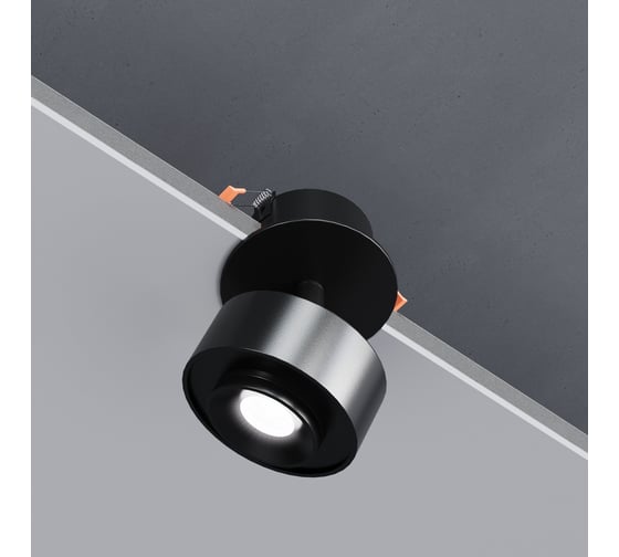 Потолочный светодиодный светильник Elektrostandard 25089/led 6w 4000k чёрный a064253