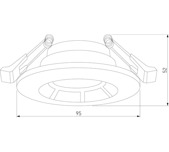 Встраиваемый светильник Elektrostandard gu10 чёрный a064265