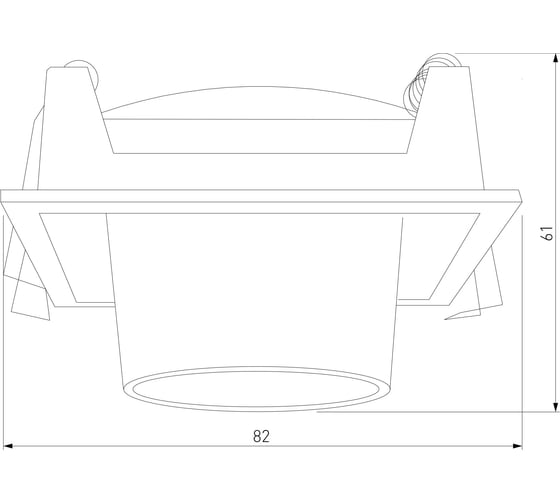 Потолочный светодиодный светильник Elektrostandard 25087/led 8w 4000k чёрный a063994