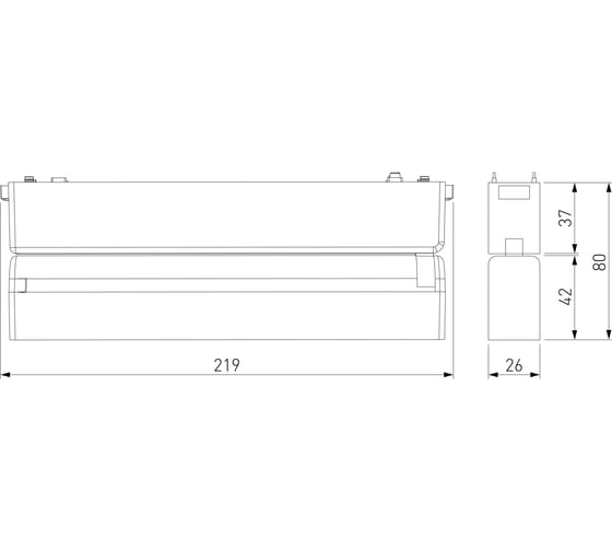 Трековый светильник Elektrostandard Flat magnetic 10w 4000k unity (чёрный) a063710
