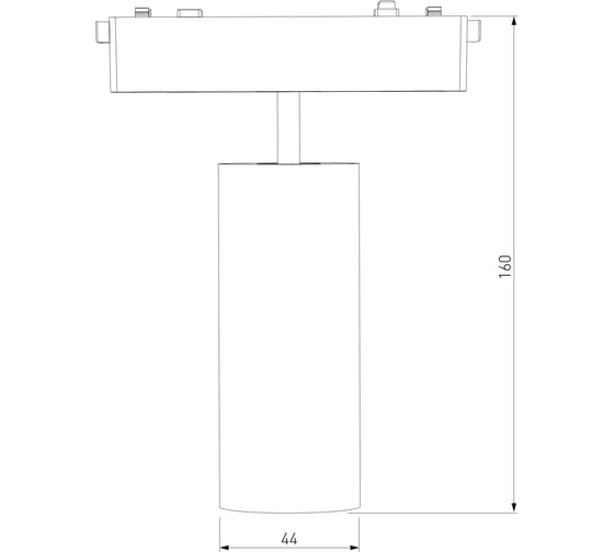 Трековый светильник Elektrostandard Flat magnetic 9w 4000k arcos (чёрный) a063712