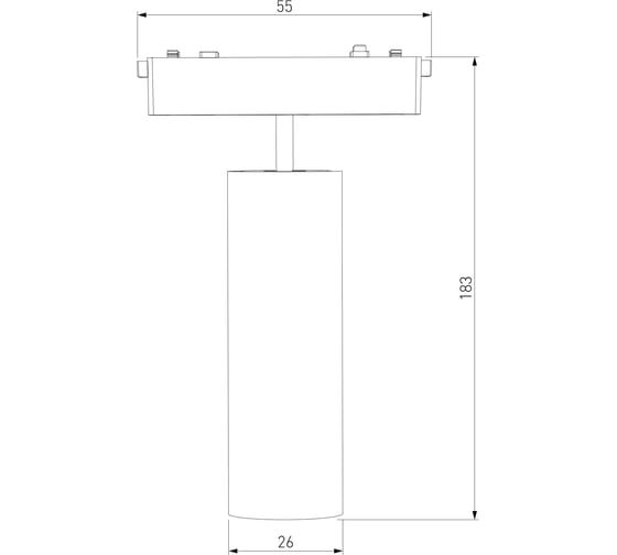 Трековый светильник Elektrostandard Flat magnetic 18w 4000k arcos (чёрный) a063713