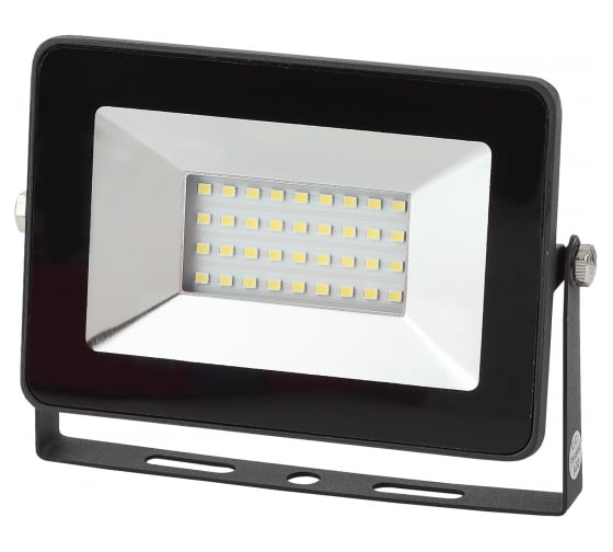 Прожектор ЭРА Eco LPR-30-6500К SMD Eco Slim 30Вт 2700Лм 6500K 150х110 Б0036382 1