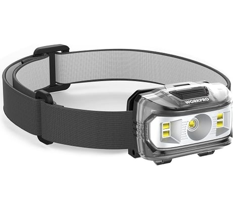 Налобный светодиодный фонарь WORKPRO WE 3AAA LED 300 LM WP353001