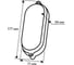Светодиодный светильник REV Oval IP65, овальный Ш240мм, 12W, 4000К, влагозащита 28921 0 13