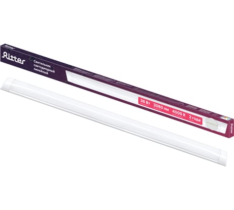 Светильник светодиодный настенно-потолочный RITTER SPO236 Line, 36W, 4000K, 3060Лм, IP20, 1200мм 28909 8