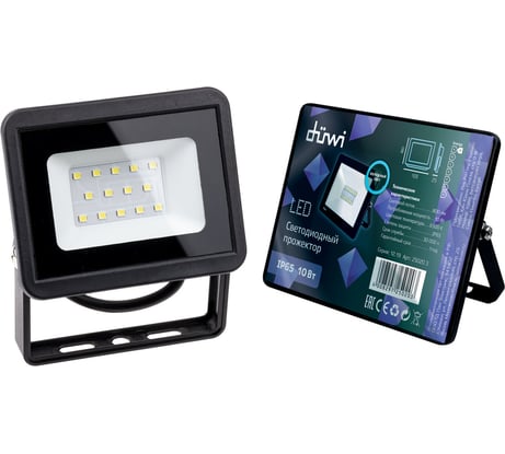 Светодиодный прожектор duwi 10W, 6500К 25020 3