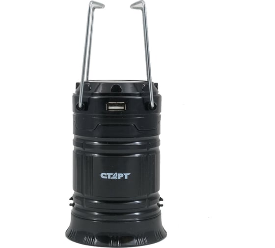 Кемпинговый аккумуляторный фонарь на солнечной батарее СТАРТ LCE 501-B1 Black