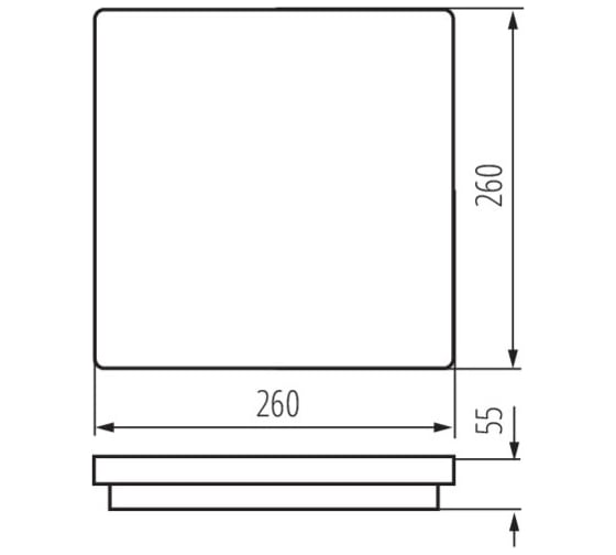 Светильник KANLUX ip54 beno 24w nw-l-gr 4000к 33343