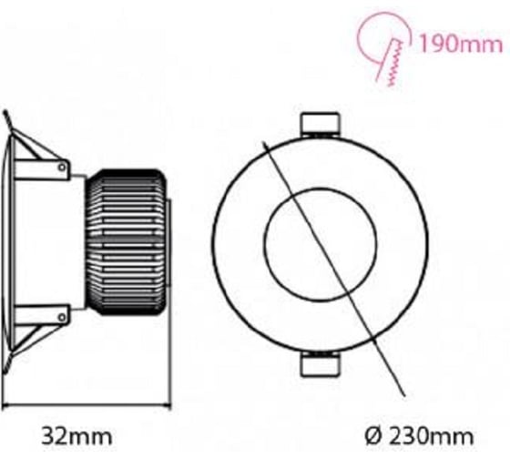 Светодиодный светильник направленного света HOROZ ELECTRIC ALEXA-30 30W Белый 3000K 200-265V 016-048-0030 HRZ33002923