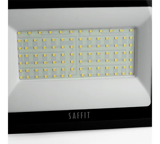 Светодиодный прожектор SAFFIT sfl90-100 ip65 100w 4000k черный, 55230