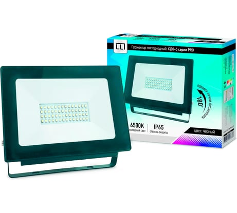 Светодиодный прожектор LLT СДО-5-50 серии PRO 50Вт IP65 4690612005386
